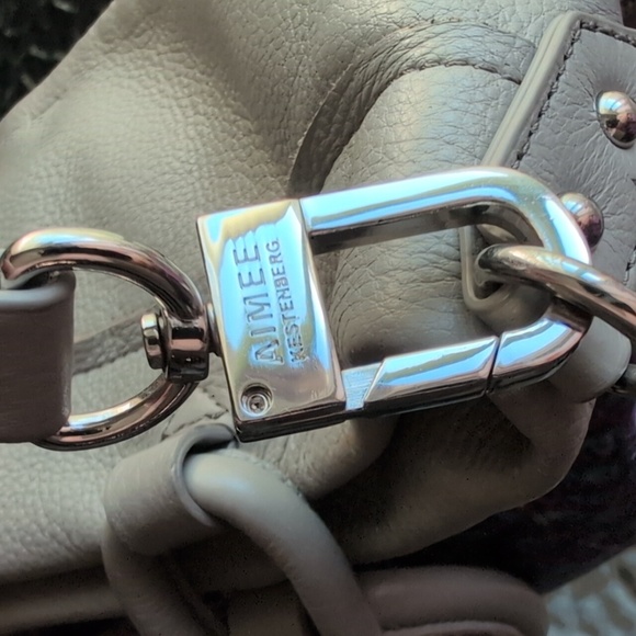 Aimee Kestenberg Beige and Purple Satchel - Picture 10 of 16